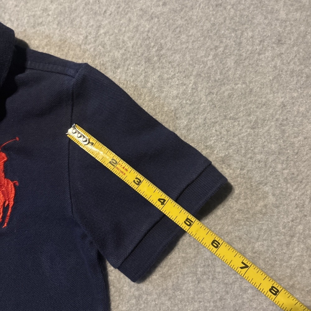 Polo Ralph Lauren Big Pony Boys Sz‎ 7 Polo Shirt Striped Blue White - Picture 8 of 11